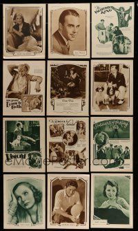 7d098 LOT OF 113 ENGLISH PICTURE SHOW ART SUPPLEMENTS '20s-30s movie star portraits & scenes!