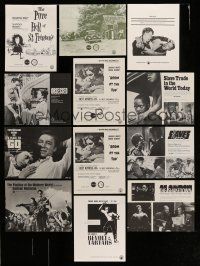 7d099 LOT OF APPROXIMATELY 200 WRO PRESS SHEETS '60s many images from a variety of movies!