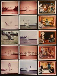 7d121 LOT OF 18 THE DAY THE EARTH STOOD STILL COLOR REPRO 8X10 STILLS '80s great images of Gort!
