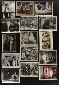 7d132 LOT OF 69 COLOR AND BLACK & WHITE 1950s 8x10 STILLS '50s a variety of movie scenes!