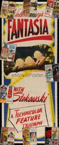 7d163 LOT OF 18 MOSTLY FORMERLY FOLDED INSERTS '50s-80s great images from a variety of movies!