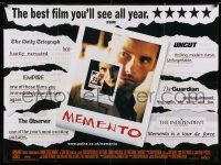 7f543 MEMENTO DS British quad '00 Nolan, Polaroid images of Guy Pearce & Carrie-Anne Moss!