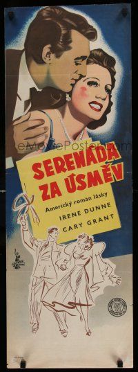 7f092 PENNY SERENADE Czech 12x35 '41 cool different art of Cary Grant, Irene Dunne!