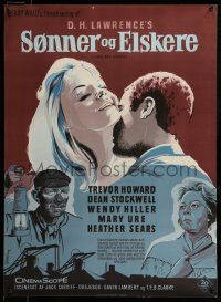 7f694 SONS & LOVERS Danish '60 from D.H. Lawrence's novel, Dean Stockwell & sexy Mary Ure!