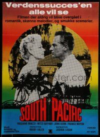 7f695 SOUTH PACIFIC Danish R70s Rossano Brazzi, Mitzi Gaynor, Rodgers & Hammerstein musical!