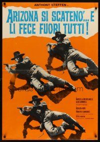 7f032 ARIZONA COLT RETURNS Italian lrg pbusta '70 spaghetti western, Anthony Steffen in gunfight!