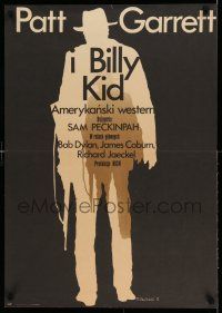 7f745 PAT GARRETT & BILLY THE KID Polish 23x32 '75 James Coburn, Kristofferson, Wasilewski art!