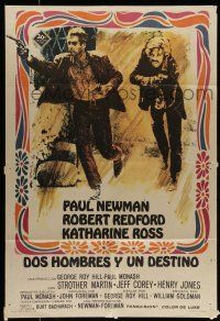 7f418 BUTCH CASSIDY & THE SUNDANCE KID Spanish '69 Paul Newman, Robert Redford, Katharine Ross