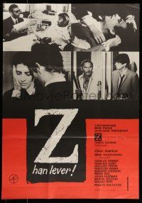7f084 Z Swedish '69 Yves Montand, Costa-Gavras classic, cool different images!