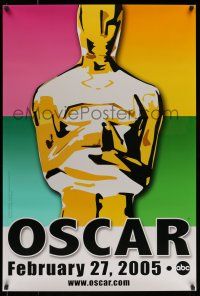 7g014 77th ANNUAL ACADEMY AWARDS 1sh '05 Brett Davidson artwork of the Oscar!