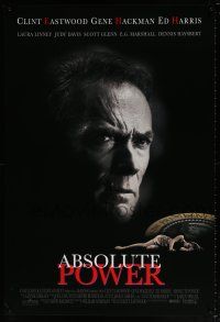 7g016 ABSOLUTE POWER 1sh '97 great image of star & director Clint Eastwood!