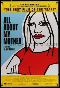 7g028 ALL ABOUT MY MOTHER int'l 1sh '99 Pedro Almodovar's Todo Sobre Mi Madre, cool art by Marine!