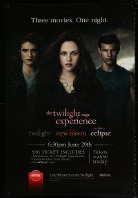 7g034 AMC THEATRES Twilight trilogy style DS 1sh '12 cool ad from the movie theater chain!