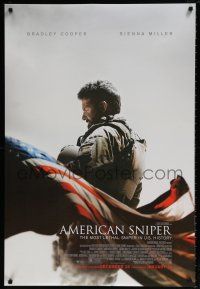 7g039 AMERICAN SNIPER advance DS 1sh '14 Clint Eastwood, Bradley Cooper as legendary Chris Kyle!