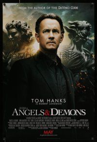 7g047 ANGELS & DEMONS int'l advance DS 1sh '09 Tom Hanks, cool image from Dan Brown's book!