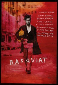 7g071 BASQUIAT 1sh '97 Jeffrey Wright as Jean Michel Basquiat, directed by Julian Schnabel!