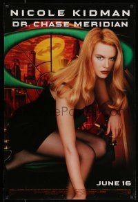 7g076 BATMAN FOREVER advance 1sh '95 sexy Nicole Kidman as Dr. Chase Meridian!