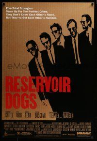 7g631 RESERVOIR DOGS 1sh '92 Quentin Tarantino classic, Keitel, Buscemi, Madsen & Tim Roth!