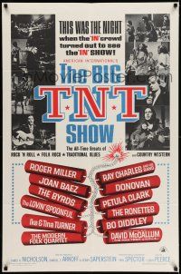7h100 BIG T.N.T. SHOW 1sh '66 all-star rock & roll, traditional blues, country western & folk rock