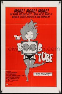 7h148 BOOB TUBE 1sh '75 groovier & boobier, great sexy TV artwork image!