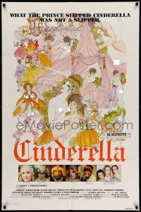7h219 CINDERELLA 1sh '77 sexy fairy tale art, what the prince slipped her wasn't a slipper!