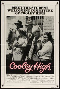 7h234 COOLEY HIGH style B 1sh '75 meet the student welcoming committee!