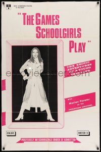 7h359 GAMES SCHOOLGIRLS PLAY 1sh '72 German girls who are not like who you went to school with!