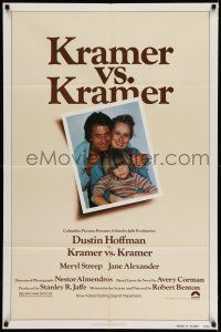 7h462 KRAMER VS. KRAMER 1sh '79 Dustin Hoffman, Meryl Streep, child custody & divorce!