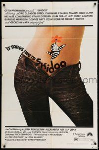 7h707 SKIDOO 1sh '69 Otto Preminger, drug comedy, sexy image of girl with pants unbuttoned!