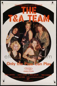 7h802 T & A TEAM 1sh '84 Joanna Storm, Tanya Lawson, Carol Cross, sexy girls in camo w/guns!