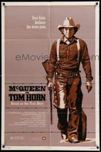 7h893 TOM HORN 1sh '80 they couldn't bring enough men to bring Steve McQueen down!