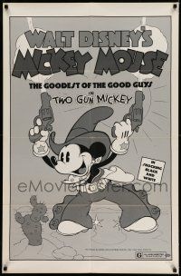 7h922 TWO GUN MICKEY 1sh R74 Mickey Mouse, the goodest of the good guys!