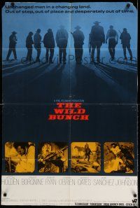 7h976 WILD BUNCH int'l 1sh '69 Peckinpah cowboy classic starring William Holden & Ernest Borgnine
