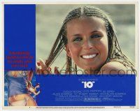 7j049 '10' LC #8 '79 Blake Edwards, sexiest close up of Bo Derek with cornrows on beach!