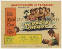 7j057 ADMIRABLE CRICHTON TC '58 Kenneth More shipwrecked in Paradise Lagoon with sexy girls!