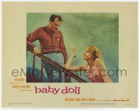 7j075 BABY DOLL LC #3 '57 Elia Kazan classic, sexy Carroll Baker taunts Karl Malden!