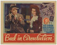 7j078 BACK IN CIRCULATION Other Company LC '37 Joan Blondell stares at reporter Pat O'Brien w/phone