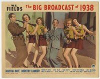 7j094 BIG BROADCAST OF 1938 LC '38 Ben Blue singing with four sexy Rippling Rhythm dancers!