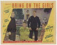 7j105 BRING ON THE GIRLS LC #2 '44 Sonny Tufts, Eddie Bracken, Marjorie Reynolds & Mowbray by pool!