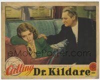 7j113 CALLING DR. KILDARE LC '39 Lionel Barrymore consoles beautiful 18 year-old Lana Turner!