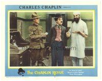 7j123 CHAPLIN REVUE LC #4 '60 Charlie as The Tramp between soldier & doctor in Shoulder Arms!
