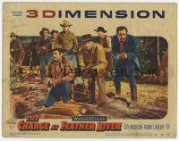7j125 CHARGE AT FEATHER RIVER 3D LC #8 '53 great 3D image of Guy Madison & his men with guns drawn!