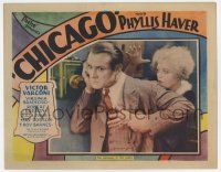 7j128 CHICAGO LC '27 scared Phyllis Haver tries to stop Victor Varconi from calling police!