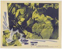 7j196 EACH DAWN I DIE LC #8 R56 crowd looks at wounded James Cagney after car crash!