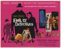 7j204 EMIL & THE DETECTIVES TC '64 Walt Disney, the kids turn it into a comical calamity!