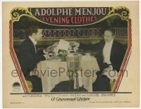 7j208 EVENING CLOTHES LC '27 French Adolphe Menjou gets a makeover to win back his wife, lost film!