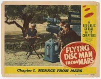 7j238 FLYING DISC MAN FROM MARS chapter 1 LC #5 '50 men test their cool device, Menace from Mars!