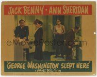 7j257 GEORGE WASHINGTON SLEPT HERE LC '42 Pangborn shows Jack Benny's apartment to Clute & Withers!