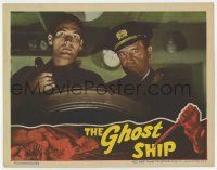 7j265 GHOST SHIP LC '43 Captain Richard Dix behind ship's wheel, produced by Val Lewton!