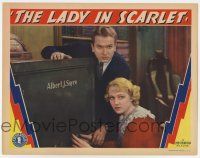 7j389 LADY IN SCARLET LC '35 James Bush with Claudia Dell trying to open her dead husband's safe!